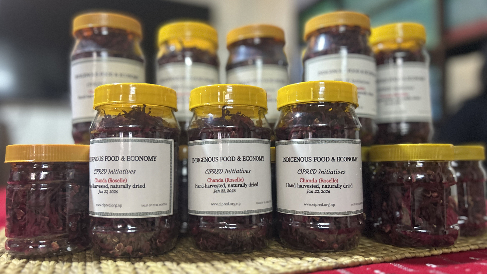 Rosella tea packaged