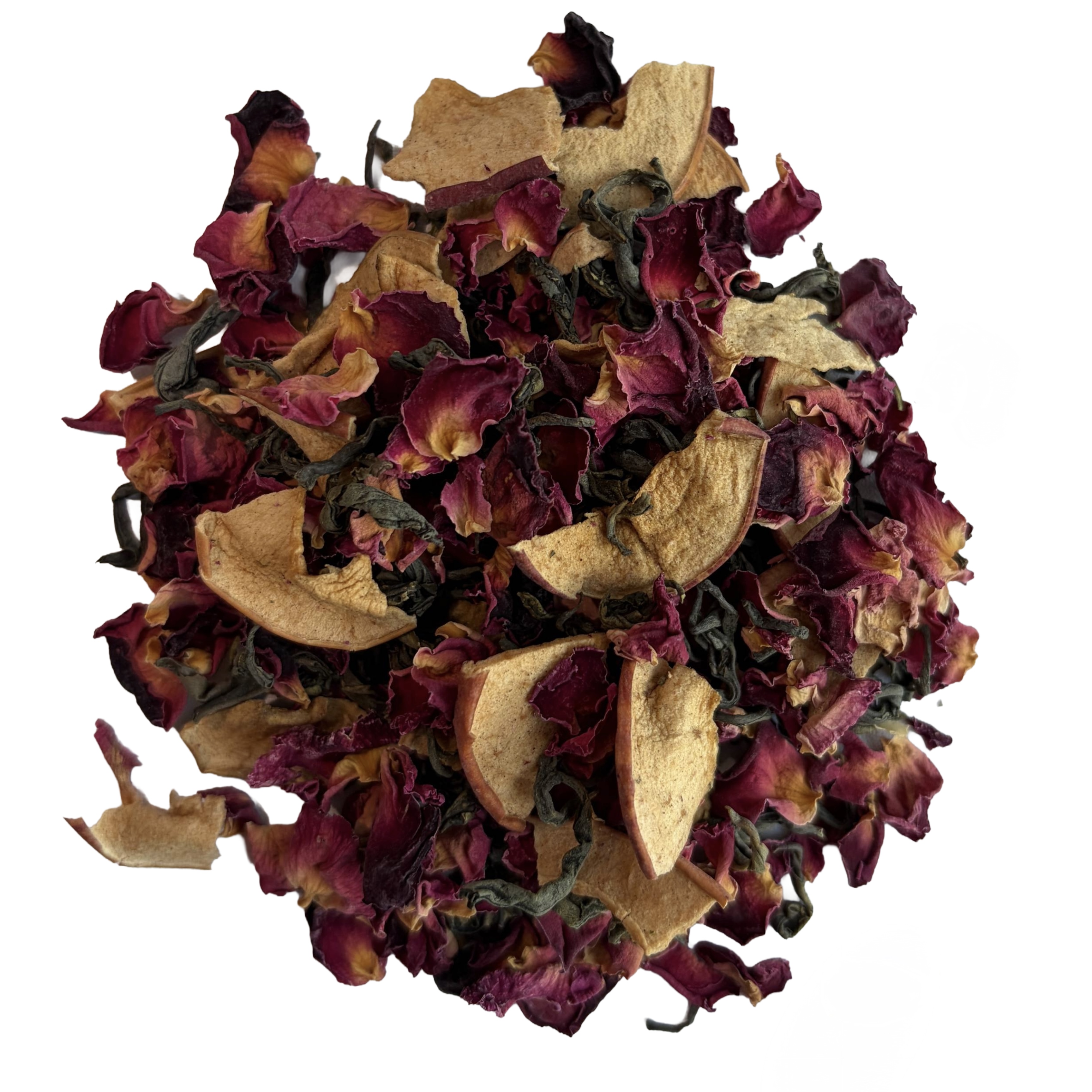 Apple rose tea macro