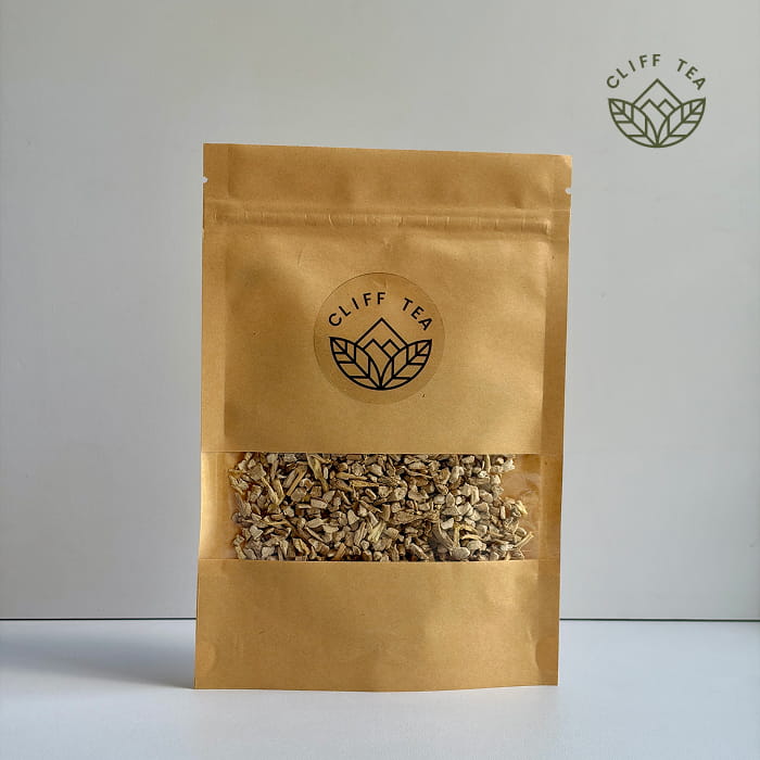 Ashwagandha root and powder with Floral tea