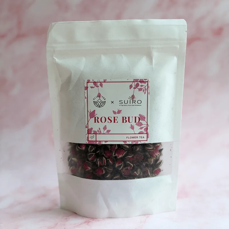 Whole dried rose buds for brewing