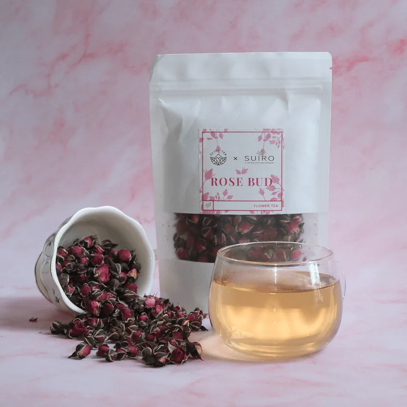 Whole dried rose buds for brewing